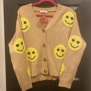 Daphne Lo happy face cardigan